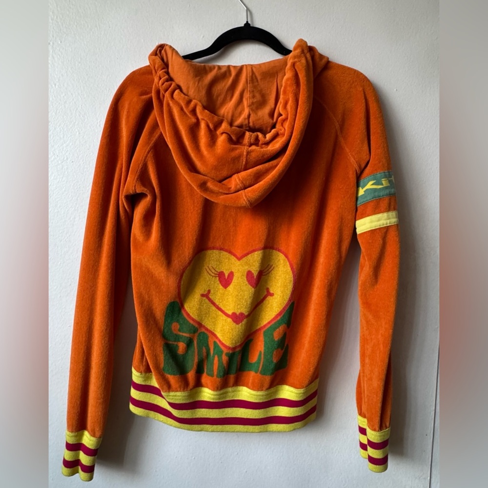 Kitson LA Hoodie. Vintage. Medium. Orange.